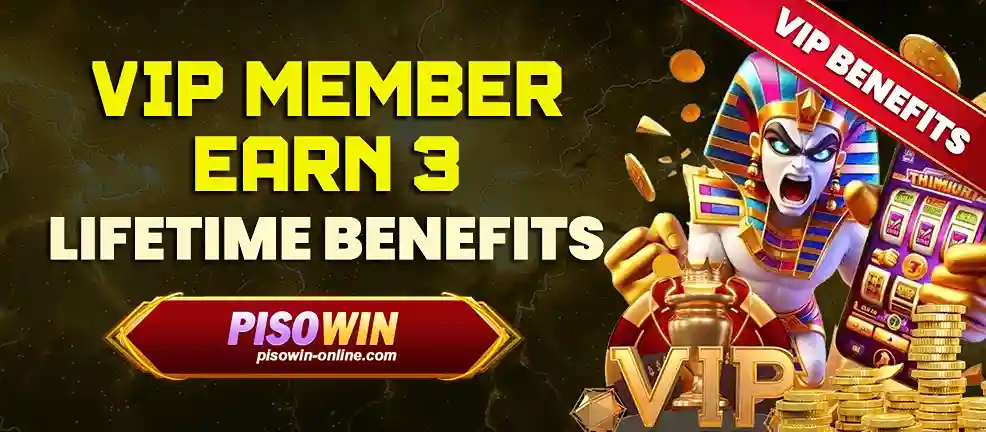 PISOWIN promotion banner featuring welcome bonus and rewards for new online casino players