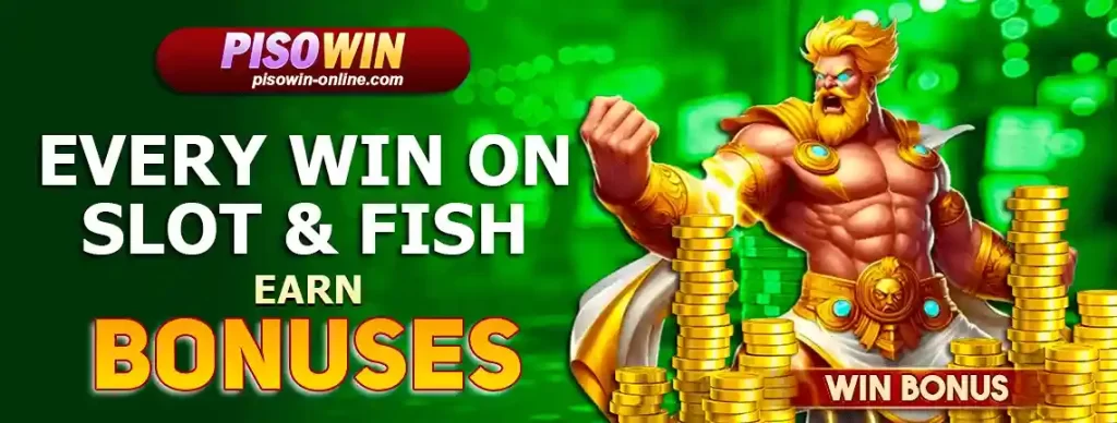 PISOWIN casino promotion highlighting exciting bonuses and special member rewards